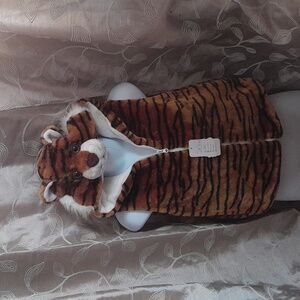 Tiger Striped Hooded Vest